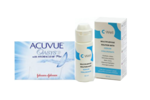 Acuvue Oasys 2tk + C-Well 60 ml läätsevedelik